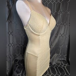 Satin lace shaping slip